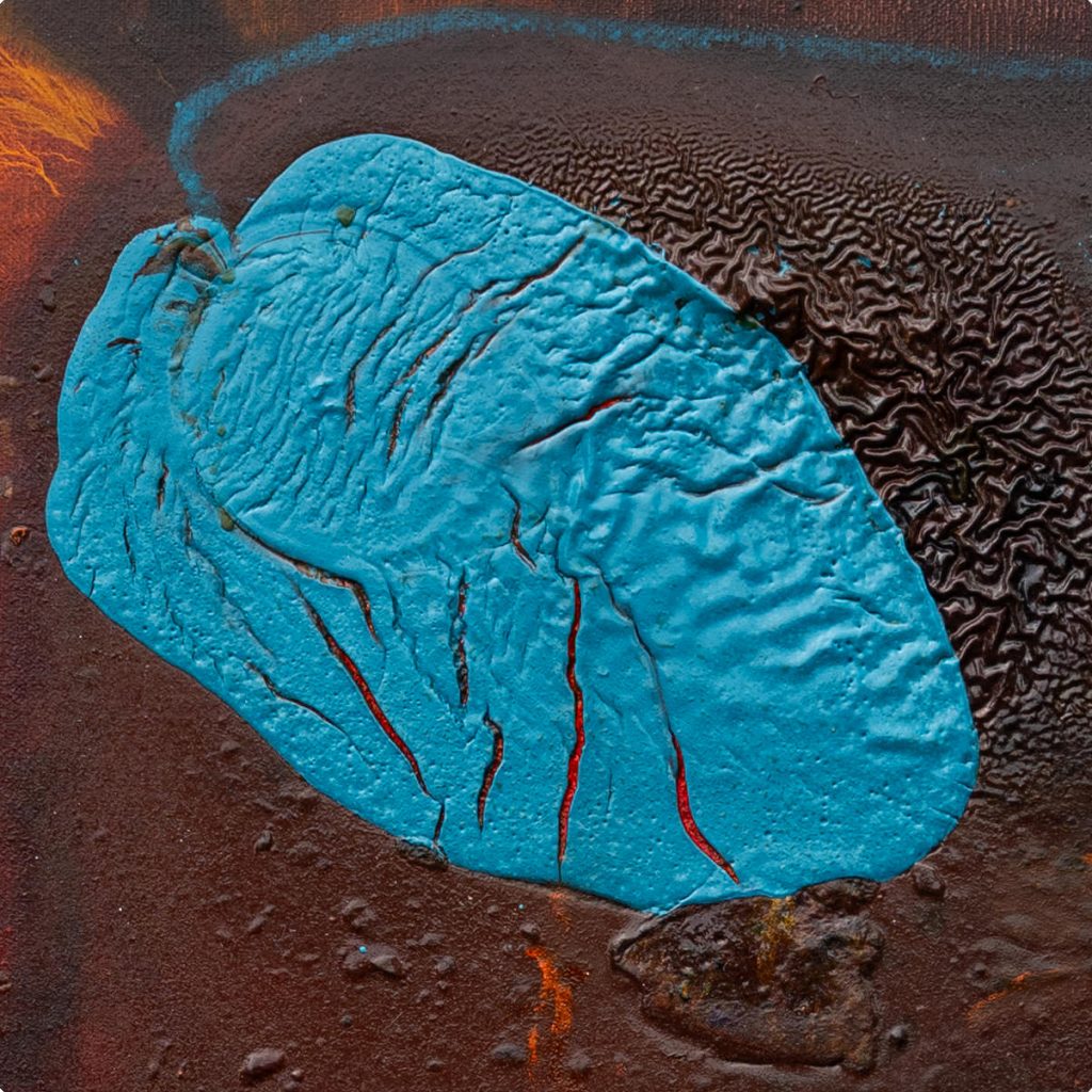 Tethys – When the Sahara Was Sea, turquoise raised form detail by Frank Brennan