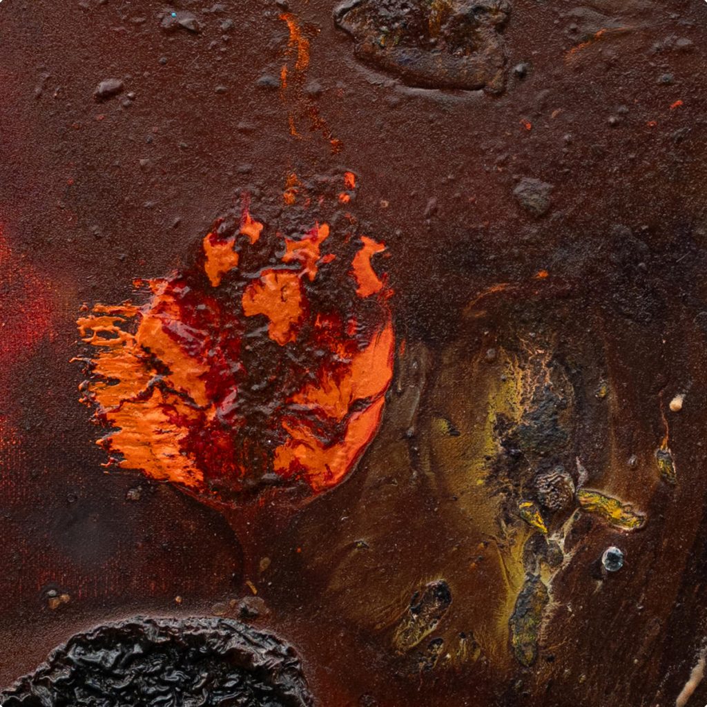 Tethys – When the Sahara Was Sea, orange flame texture detail by Frank Brennan