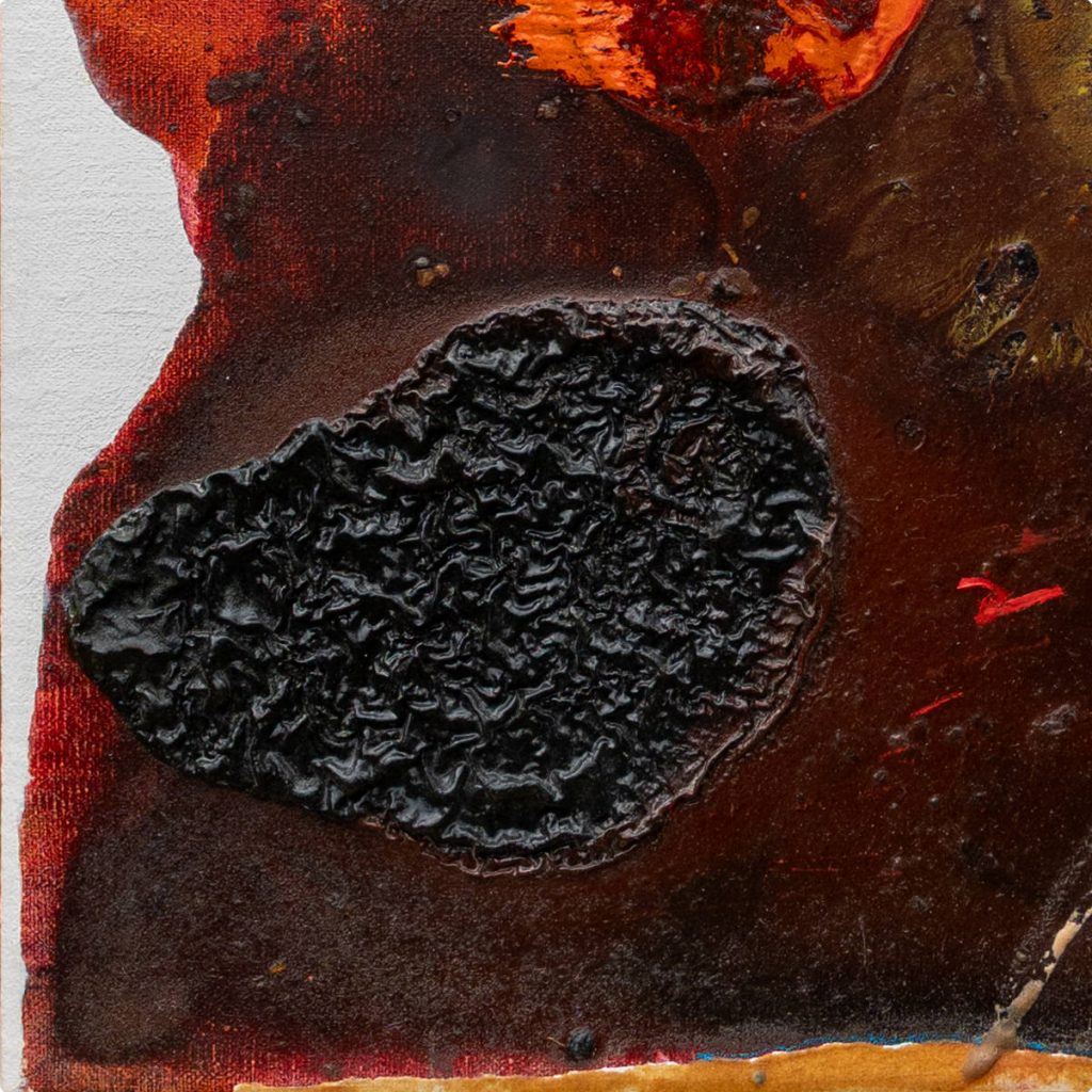 Tethys – When the Sahara Was Sea, black crater texture detail by Frank Brennan